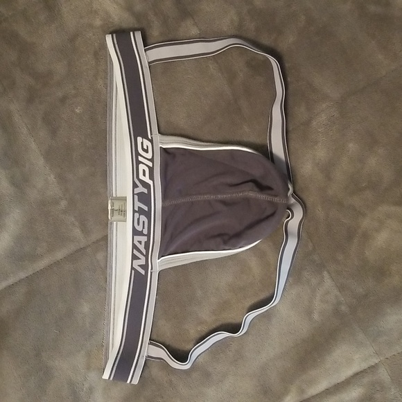 Nasty Pig Jock - Large - Grey/White - Picture 1 of 1